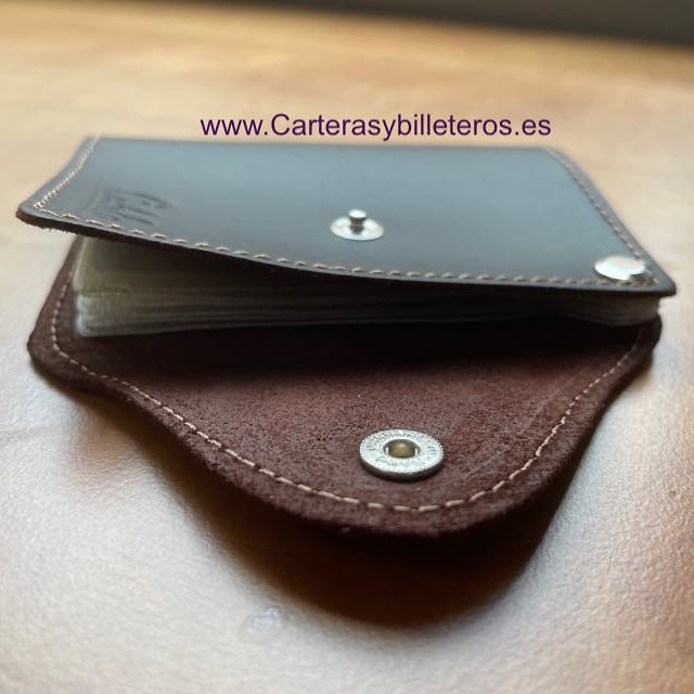 CUBILO BRAND UBRIQUE LEATHER MEN'S CARD HOLDER AND KEY RING TWO PIECES 