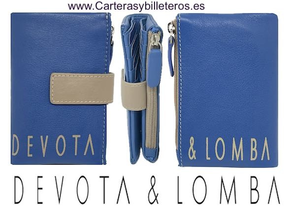 DEVOTA & LOMBA WOMEN'S CARD WALLET WITH ZIPPERED COIN PURSE 
