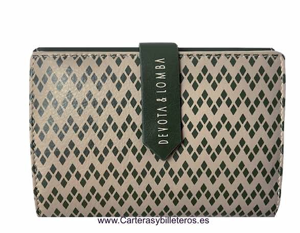 DEVOTA LOMBA WOMEN'S WALLET WITH COIN PURSE AND DOUBLE WALLET AND LARGE CARDHOLDER 