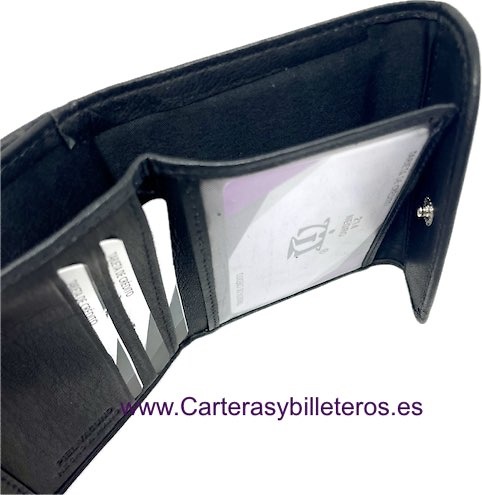 DOUBLE LEATHER PURSE WITH CARD HOLDER 