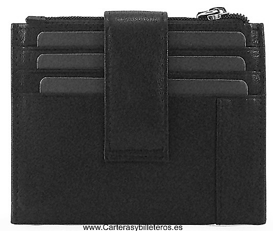 DOUBLE NAPA LEATHER CACHAREL CARD HOLDER 