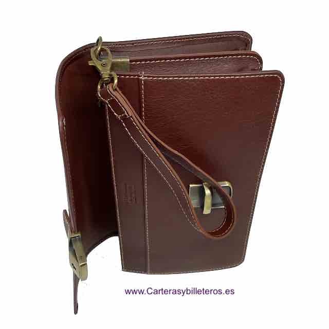 HAND BAG WITH HAND MARK TITTO BLUNI IN LEATHER MADE IN SPAIN 