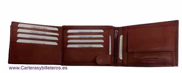 LARGE CAPACITY LEATHER PURSE WALLET 