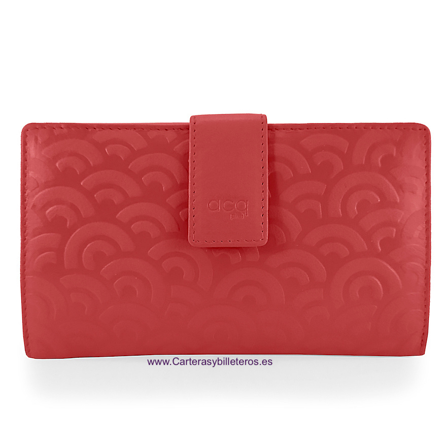 LARGE LEATHER WOMEN'S WALLET WITH SUPER CAPACITY OF CARDS WHEN CARRYING ADDITIONAL REMOVABLE CARD HOLDER = SET TWO PIECES 