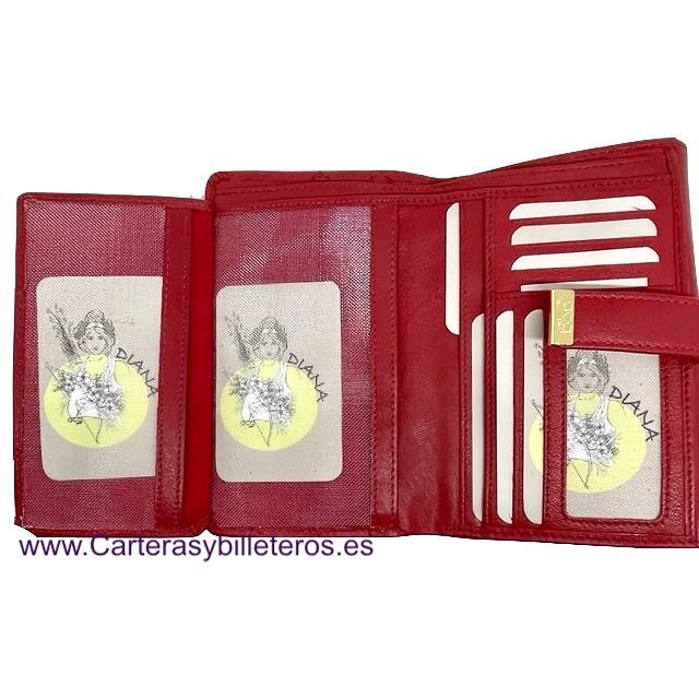LARGE QUILTED NAPPA NAPPA LEATHER WOMEN'S WALLET WITH COIN POUCH 