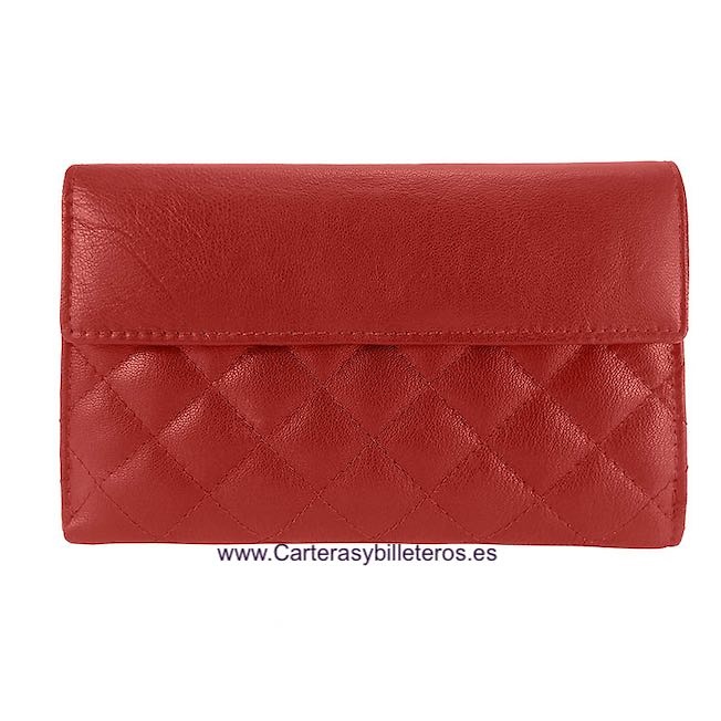 LARGE WOMEN'S NAPPA NAPPA LEATHER WALLET WITH COIN PURSE AND LARGE CARD HOLDER FOR 23 CARDS 