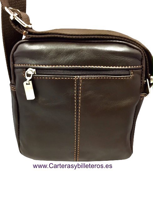 LEATHER BAG MAN WITH SHOULDER MADE IN SPAIN 