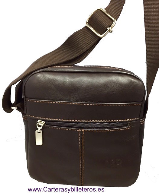 LEATHER BAG MAN WITH SHOULDER MADE IN SPAIN 