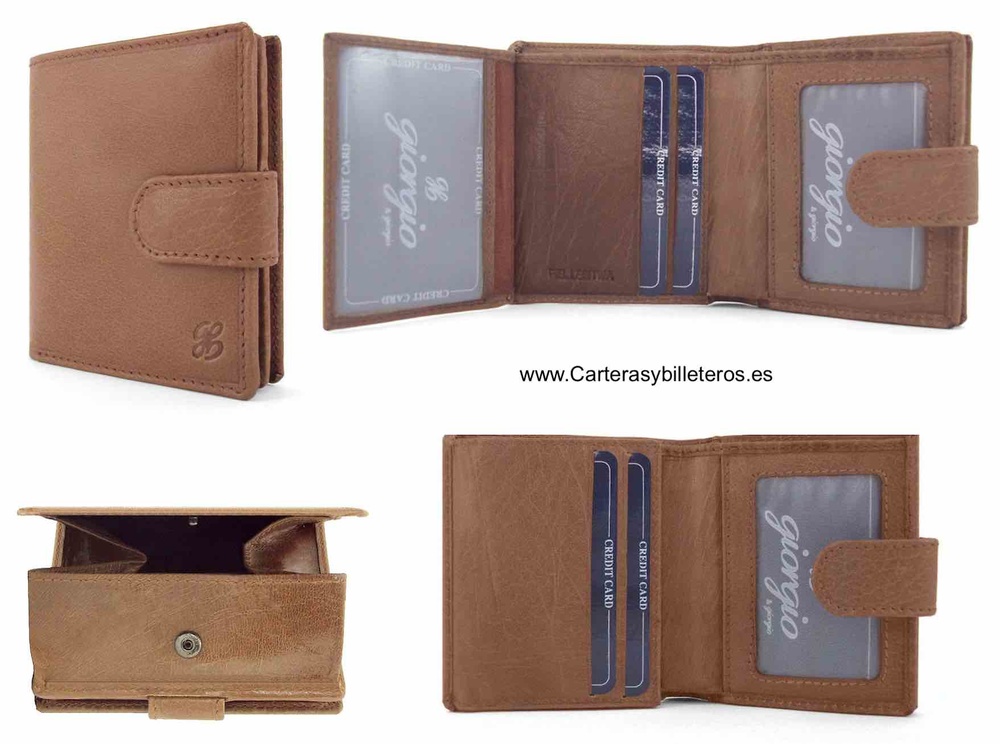 LEATHER WALLET FOR MEN WITH EXTERNAL PURSE 