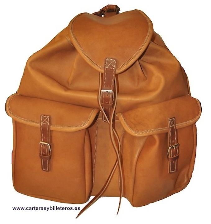 LEATHER LARGE BACKPACK OR NOBUCK 