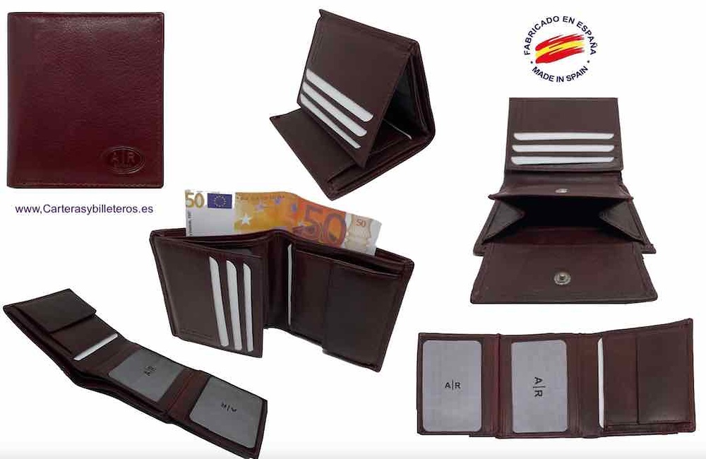 MEN'S LEATHER WALLETS WITH PURSE 