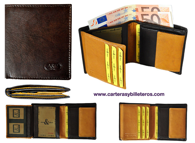 WALLET OF LEATHER FOR MAN WITH ARTISAN QUALITY FINISH 
