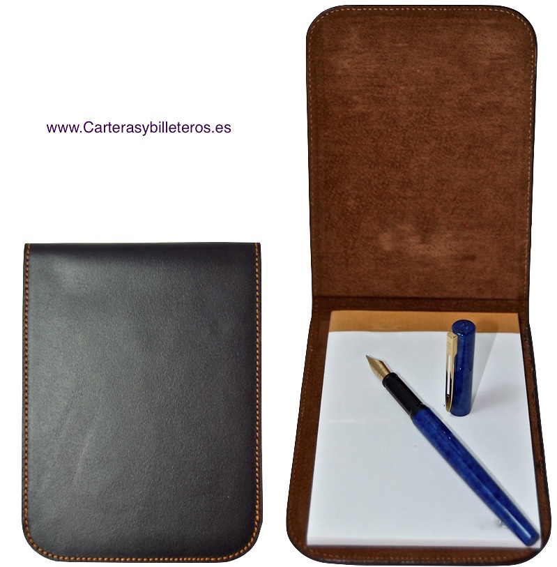 LEATHER NOTEPAD MADE IN UBRIQUE 