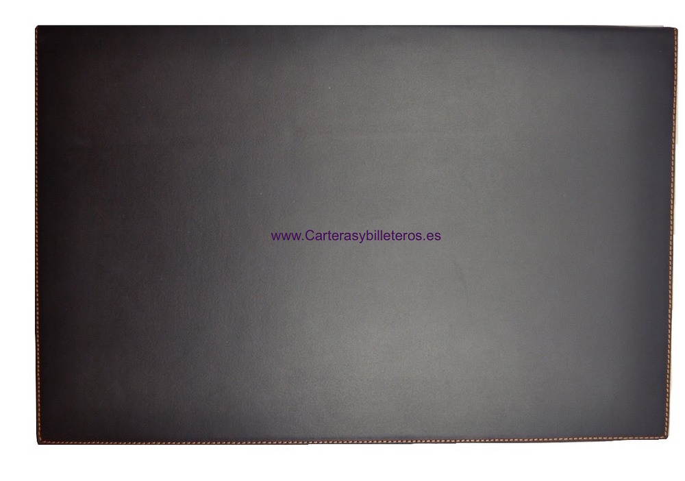 LEATHER PORTFOLIO ON THE TABLE MADE IN SPAIN 