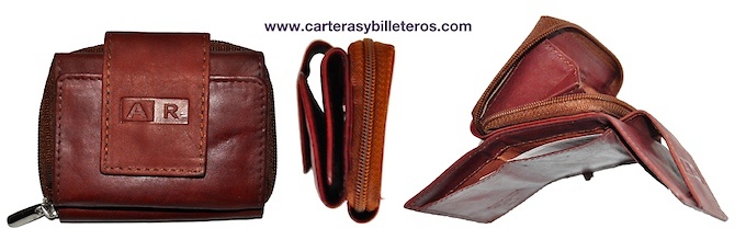 LEATHER WALLET AND PURSE SMALL 