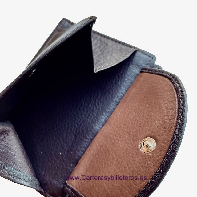 LEATHER WALLET FOR MAN WHITH PURSE OUT 