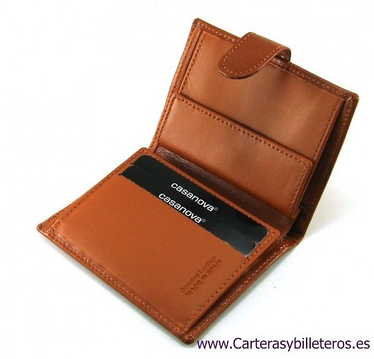 LEATHER WALLET WITH PURSE PREMIUM QUALITY MADE IN SPAIN 