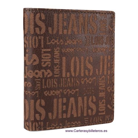 LOIS MEN'S LEATHER WALLET WITH PURSE AND BILLFOLD WALLET 
