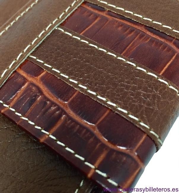 LONG WOMEN'S WALLET OF COCO AND COW LEATHER MADE IN UBRIQUE GRANDE 