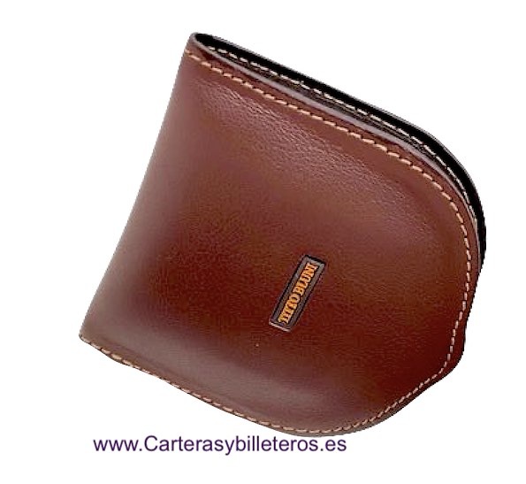 LUXURY LEATHER HEELED WALLET WITH TITTO BLUNI POCKET 