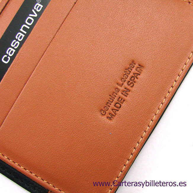 LUXURY LEATHER MEN&#39;S WALLET MADE IN SPAIN