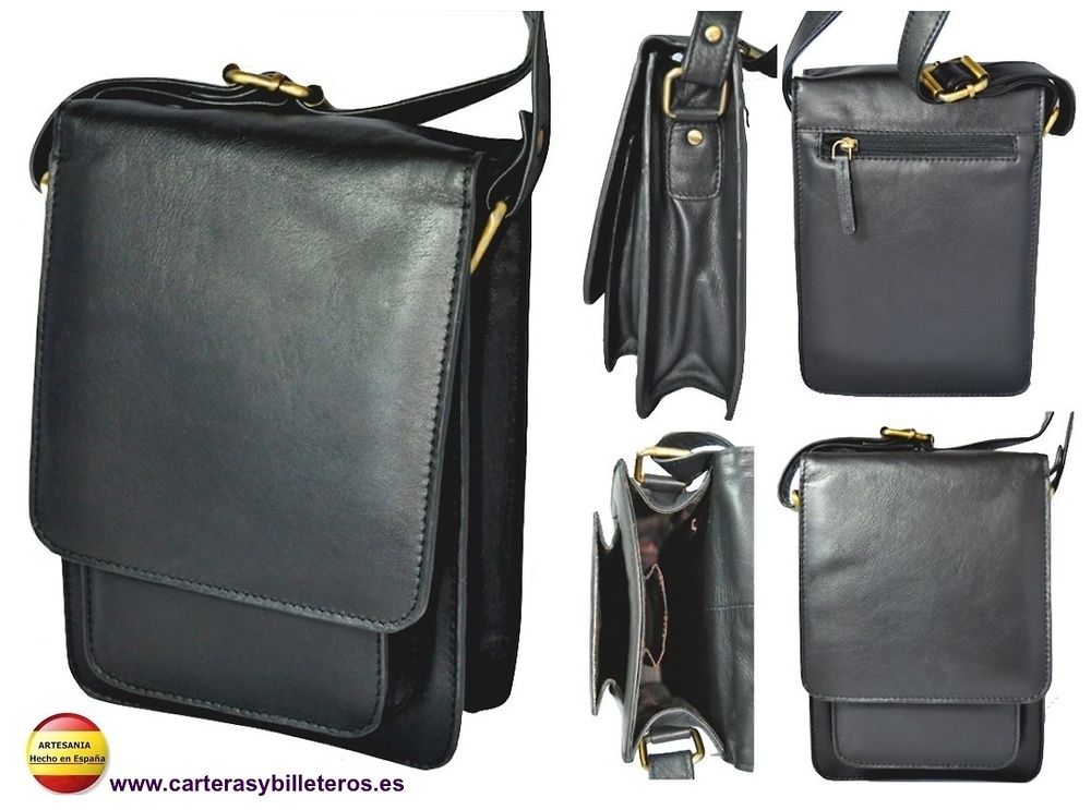 MAN BAG MADE IN LUXURY LEATHER HIGH QUALITY MADE IN UBRIQUE (SPAIN)