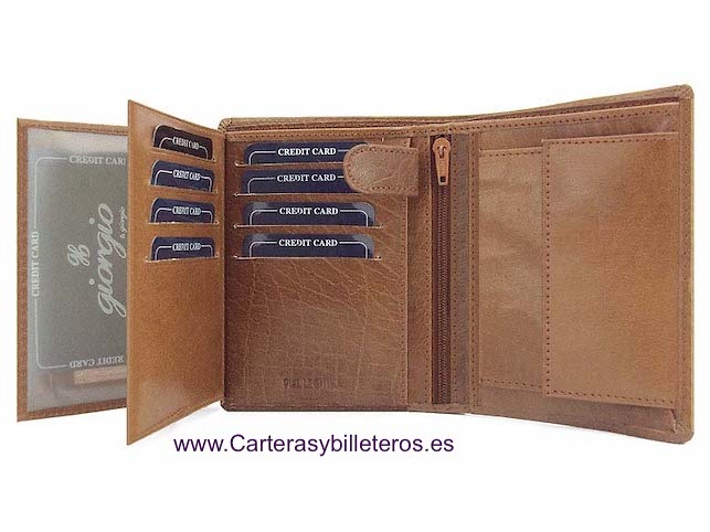 MAN LONG WALLET IN SKIN OF QUALITY WITH PURSE 
