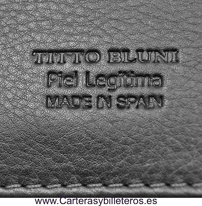 MAN WALLET BRAND BLUNI TITTO MAKE IN LUXURY LEATHER 10 CREDIT CARDS 