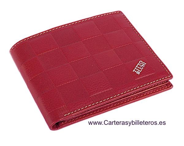MAN WALLET BRAND BLUNI TITTO MAKE IN LUXURY LEATHER MADE IN SPAIN 