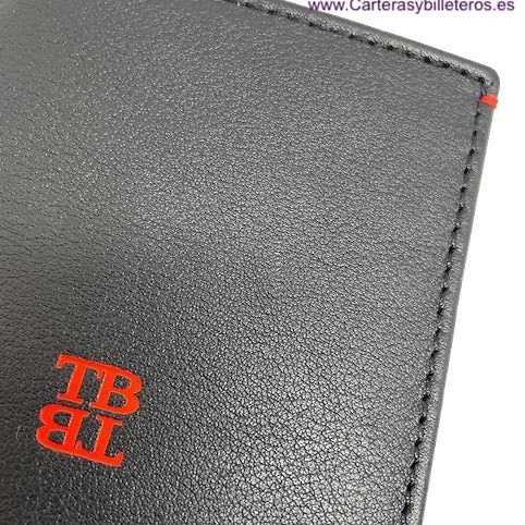 MAN WALLET CARD HOLDER BRAND BLUNI TITTO MAKE IN LUXURY LEATHER 16 CREDIT CARDS 