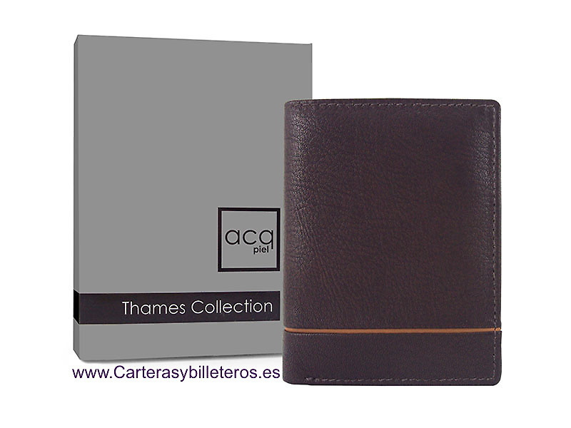 MAN WALLET OF NAPPA LEATHER WITH CARD HOLDER AND PURSE 
