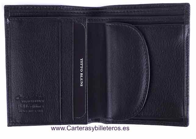 MAN WALLET TITTO BLUNI MAKE IN LUXURY LEATHER WITH PURSE EXCLUSIVE 