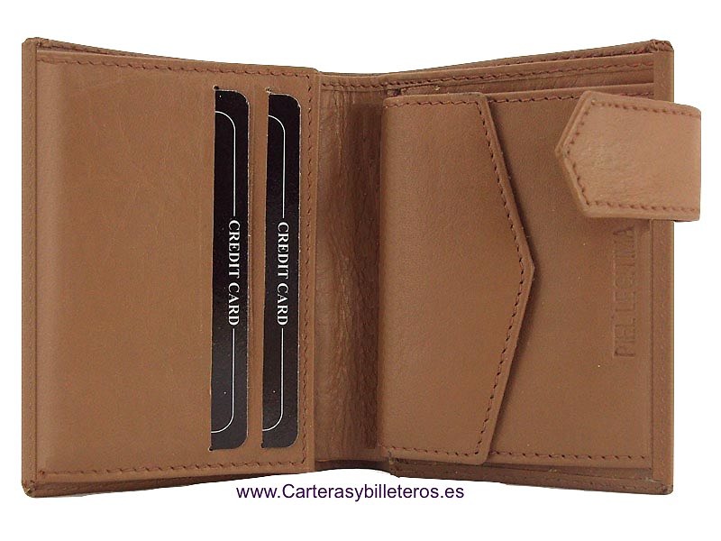 MAN WALLET WITH PURSE AND OUTER CLOSURE 