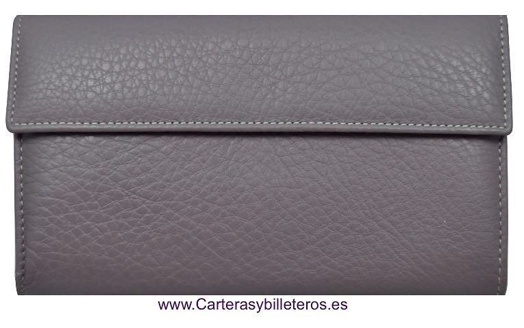MEDIUM WALLET WOMEN'S WITH A LEATHER BOW AND SNAKE MADE IN SPAIN 