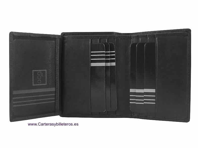 MEN'S CARD HOLDER IN NAPALUX LEATHER FOR 10 CARDS 