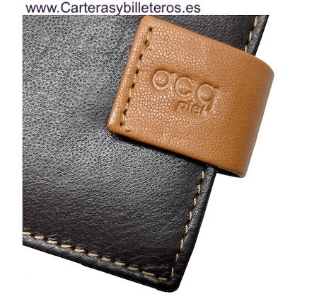 MEN'S LEATHER WALLET WITH EXTENDABLE PURSE AND CARD HOLDER 