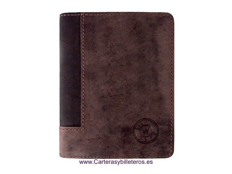 MEN'S LEATHER WALLET WITH PURSE AND DOUBLE WALLET 