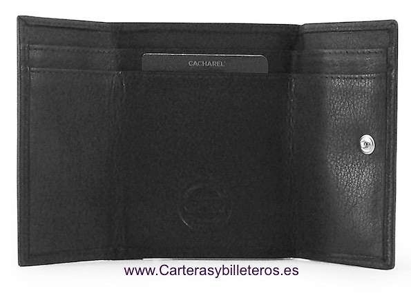 MEN'S MINI BRAND CACHAREL NAPALUX LEATHER WALLET WITH PURSE CARD 