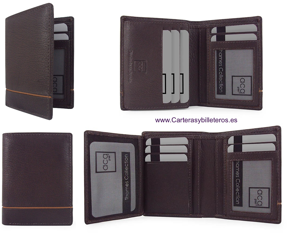 MEN'S WALLET SKIN CARDBOARD WITH LEATHER DECOR 