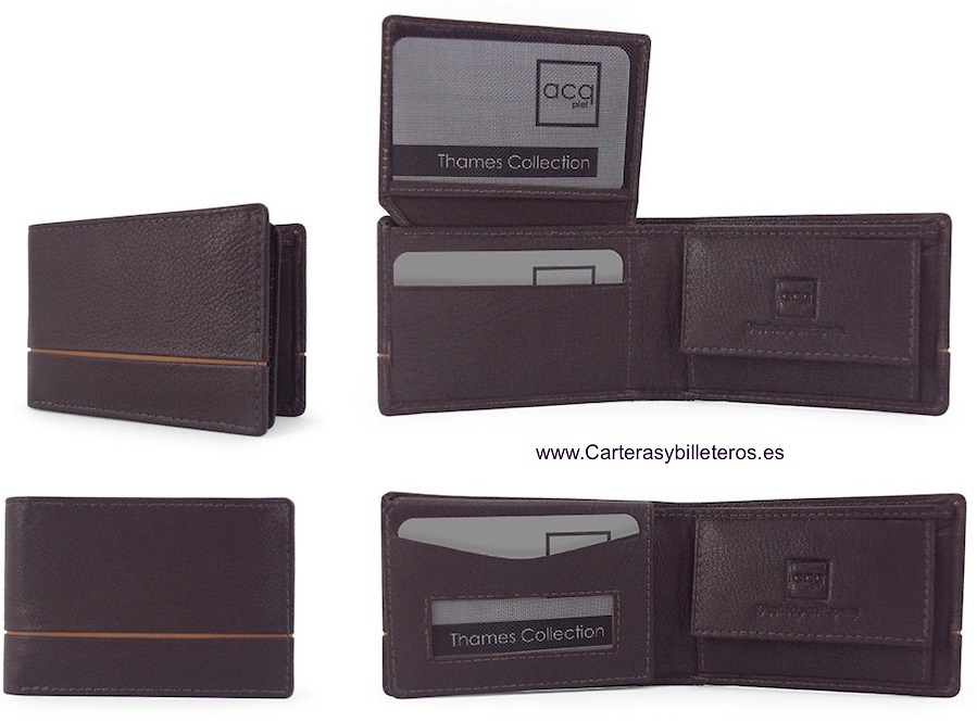 mini cartera hombre piel completa