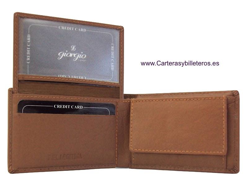MINI MEN'S WALLET IN VERY COMPLETE LEATHER 