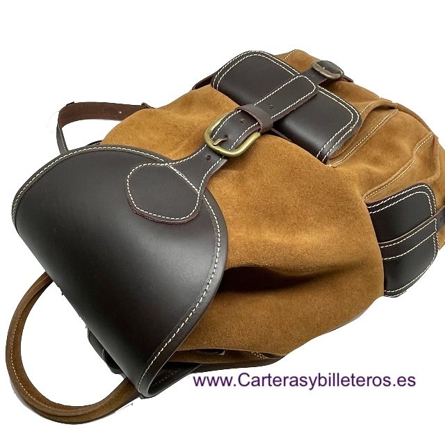 Mochila ante top marron