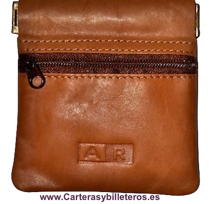 PURSE LOCKING LEATHER STRAP AND ZIP POCKET 