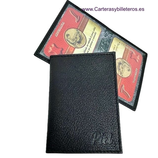 SIMPLE LEATHER CARD HOLDER TWO CARDS 