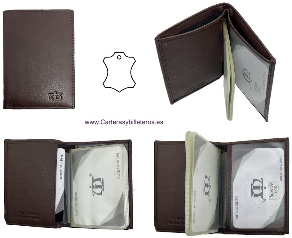 SLIM WALLET CARD HOLDER FOR UP TO 14 CARDS OR IDS 