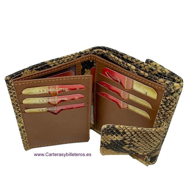 SMALL AND COMPLETE WOMEN'S WALLET IN SNAKE LEATHER + COLORS 