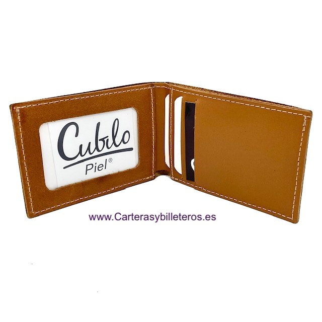 SMALL LEATHER WALLET WITH OUTSIDE PURSE CUBILO 5 colors - NEW - 