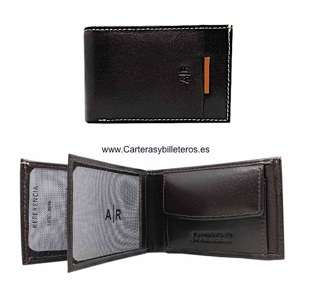 SMALL WALLET MEN'S LEATHER SUMUM BRAND AR 