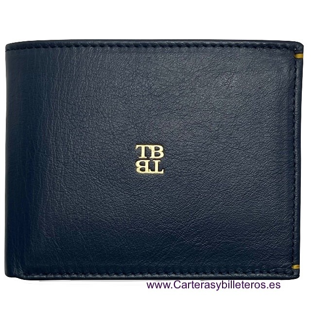 TITTO BLUNI MAN'S WALLET IN LEATHER WITH PURSE AND CARD HOLDER 
