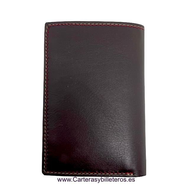 TITTO BLUNI MEN'S CASUAL CARD HOLDER IN LEATHER LUXURY 16 CARDS 
